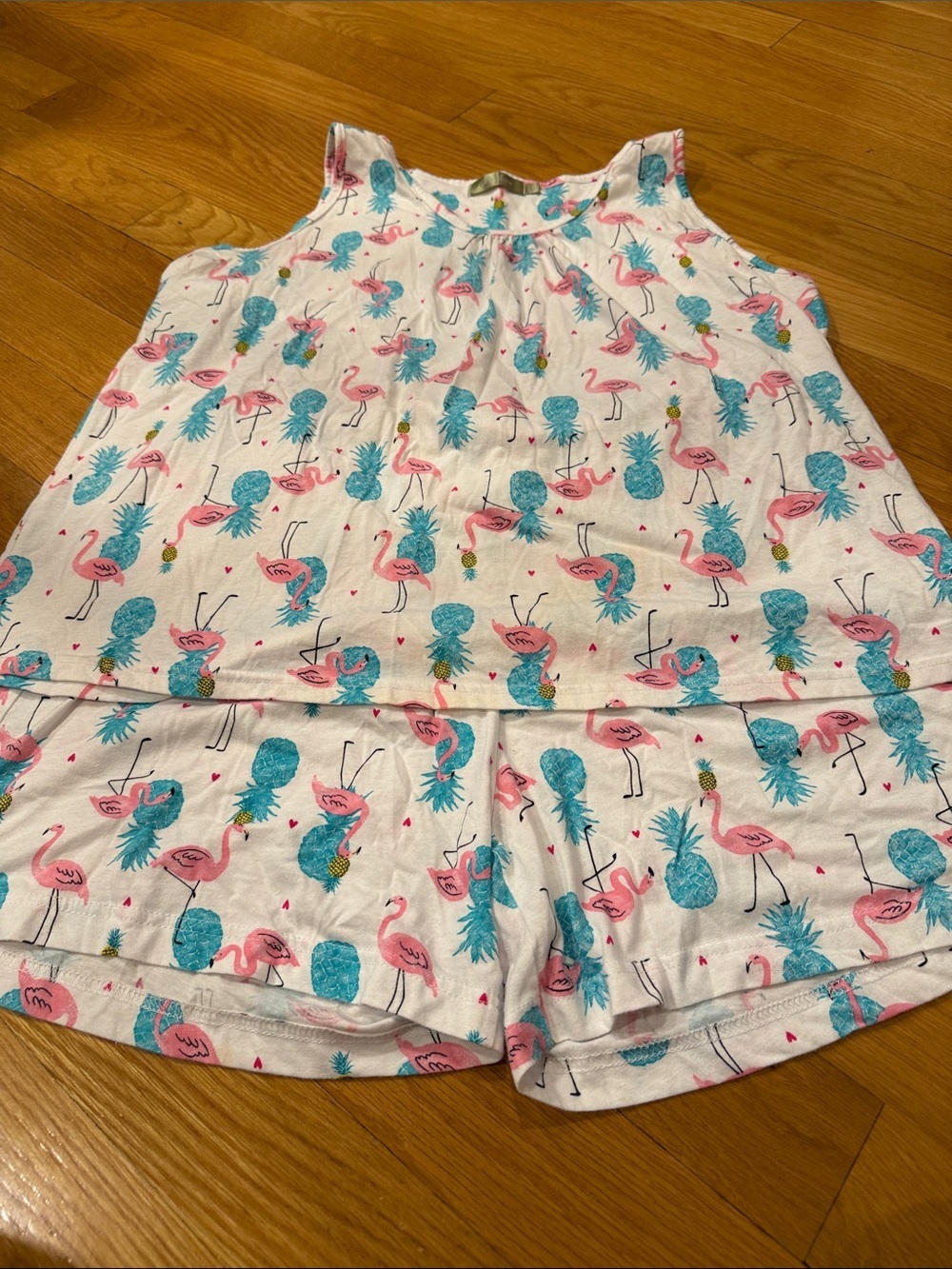 Mia Lucce flamingo pajama short set size Xlarge .